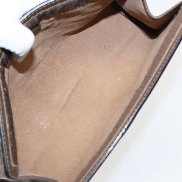 GUCCI GG Supreme Web Sherry Line Clutch Bag PVC Beige 84 014 2125 28 Auth th5404 - Picture 13 of 16